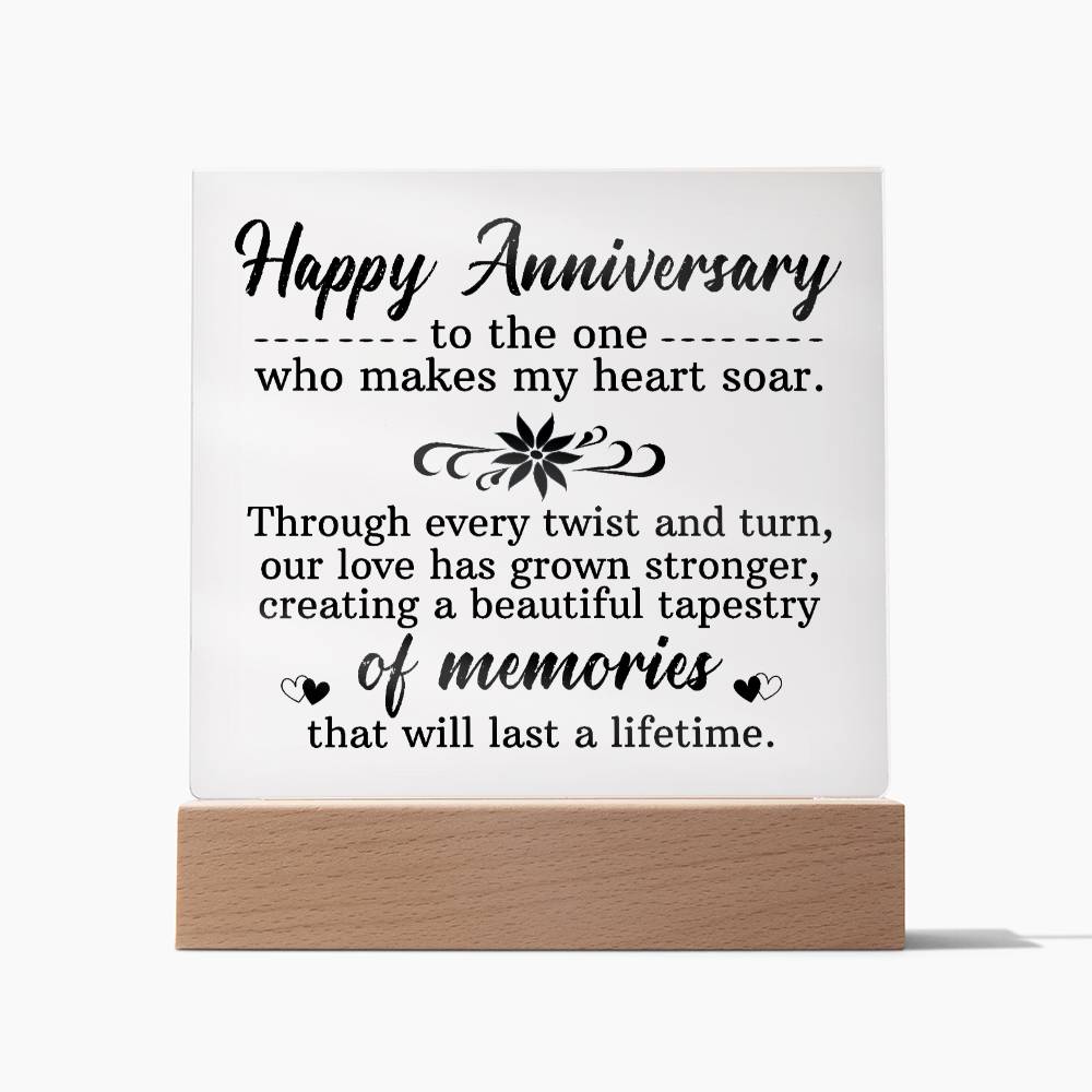 Happy Anniversary Acrylic Square