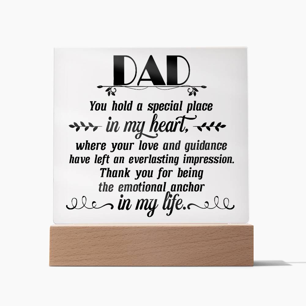 Dad, you hold Acrylic Square