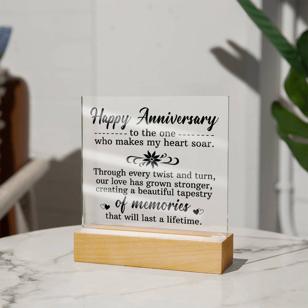Happy Anniversary Acrylic Square