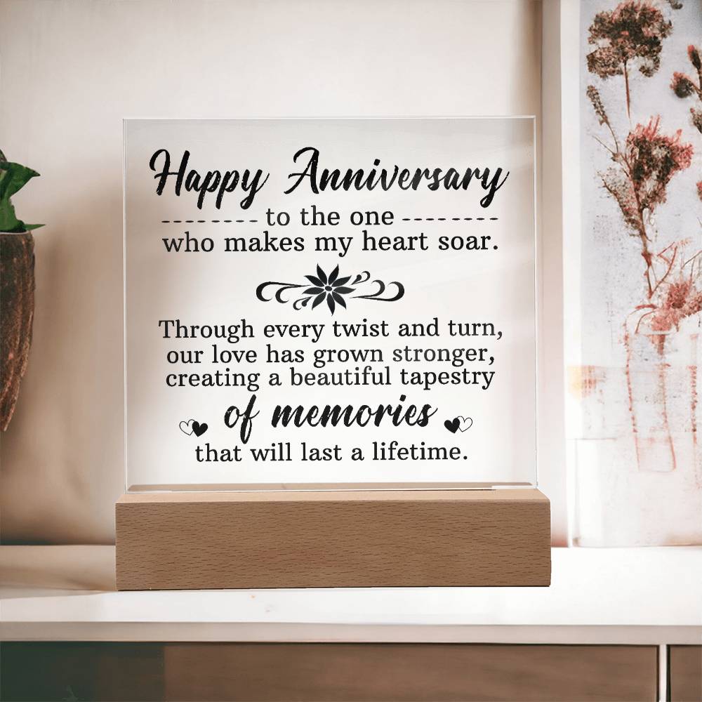 Happy Anniversary Acrylic Square