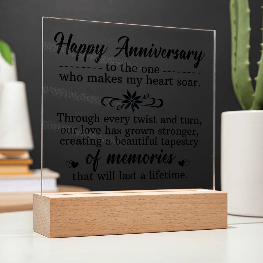 Happy Anniversary Acrylic Square