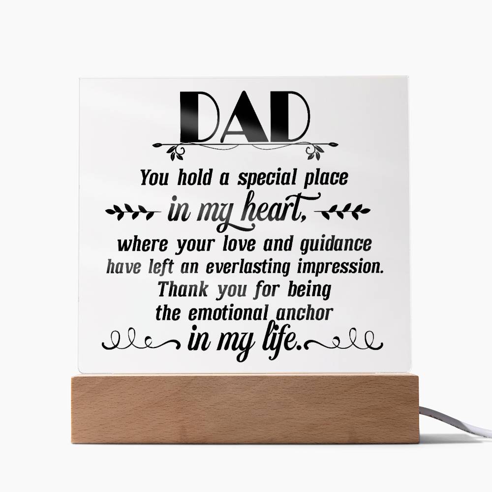 Dad, you hold Acrylic Square