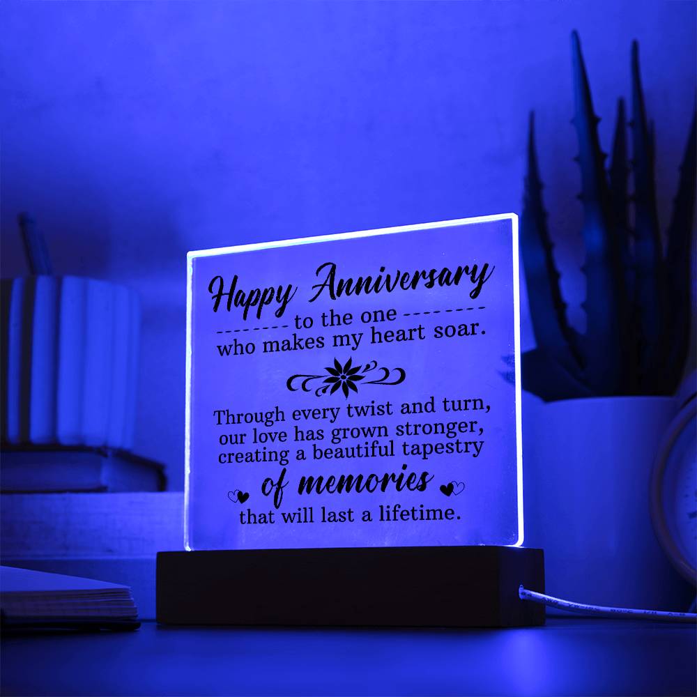 Happy Anniversary Acrylic Square