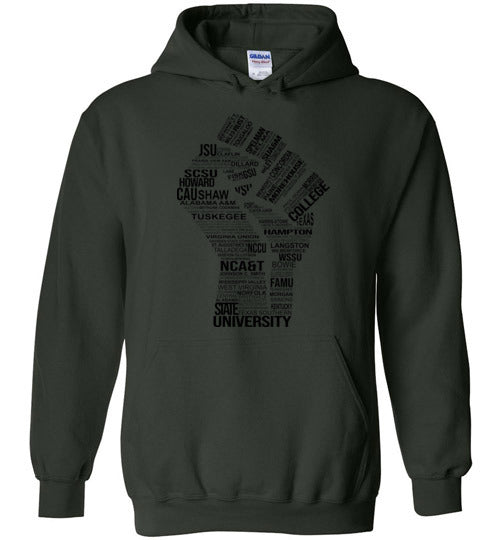 Unisex Historically Black Power Hoodie (Black)