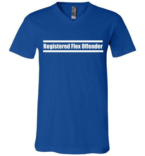Registered Flex Offender V-Neck T-Shirt