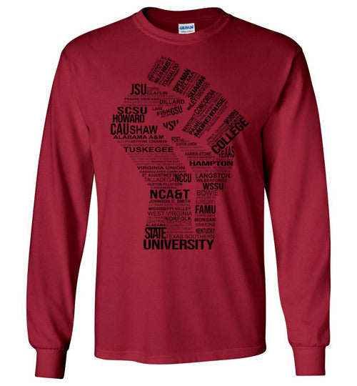 Men's Historically Black Power Long Sleeve (Black)