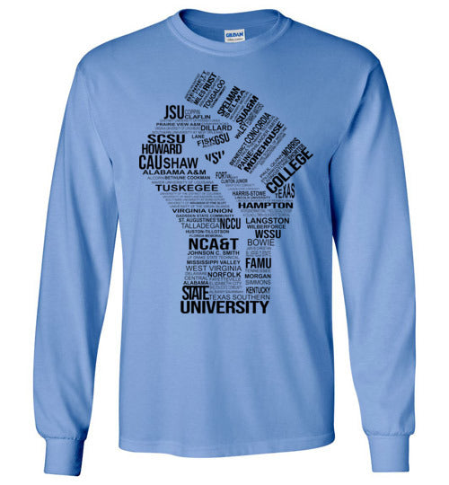 Men's Historically Black Power Long Sleeve (Black)