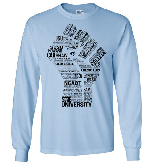 Men's Historically Black Power Long Sleeve (Black)