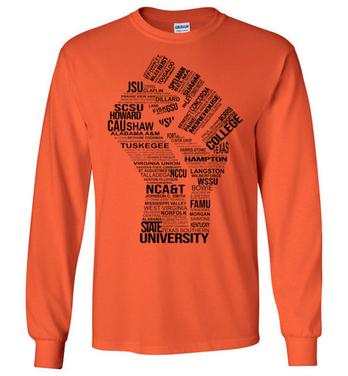 Men's Historically Black Power Long Sleeve (Black)