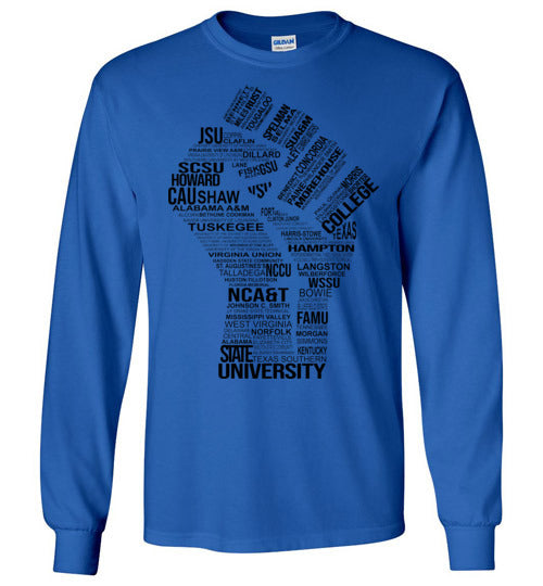 Men's Historically Black Power Long Sleeve (Black)