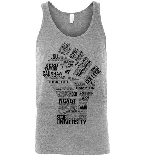 Men's Historically Black Power Tank Top (Black)