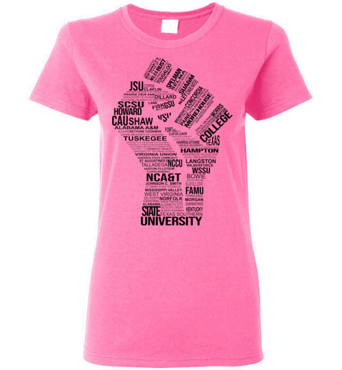 Women's Historically Black Power T-Shirt (Black)