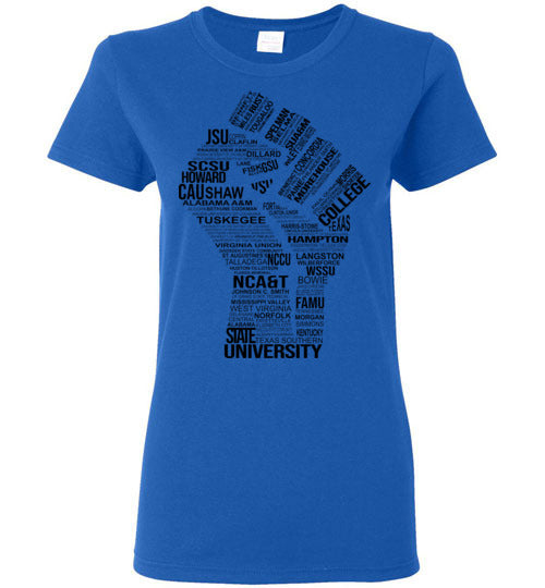 Women's Historically Black Power T-Shirt (Black)
