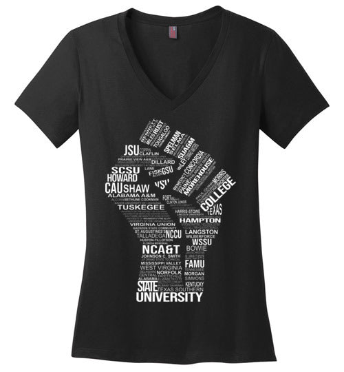 Women's Historically Black Power V-Neck