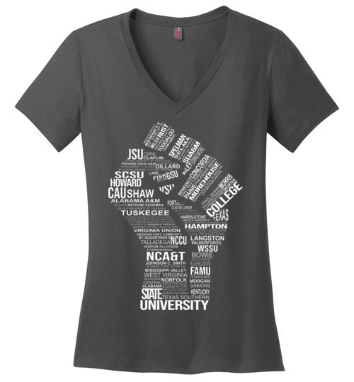 Women's Historically Black Power V-Neck