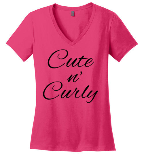 Cute n Curly V-Neck