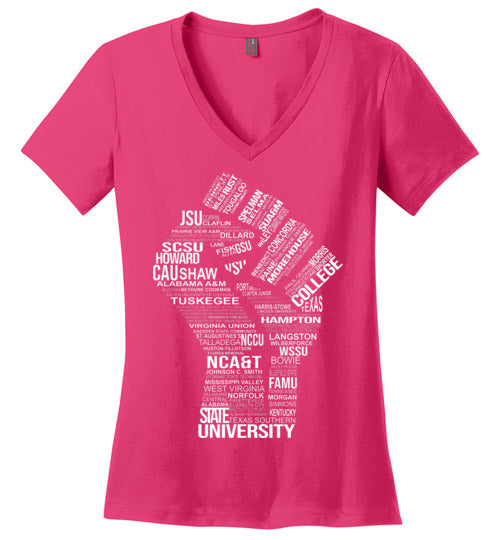 Women's Historically Black Power V-Neck