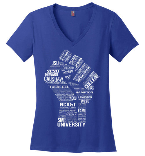 Women's Historically Black Power V-Neck