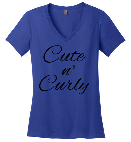 Cute n Curly V-Neck