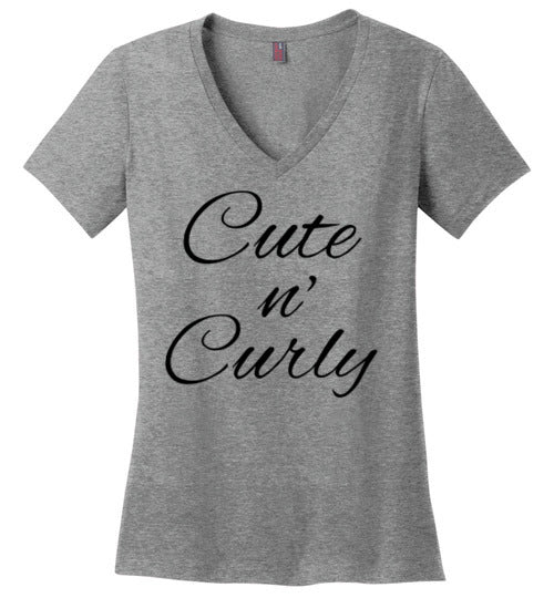 Cute n Curly V-Neck