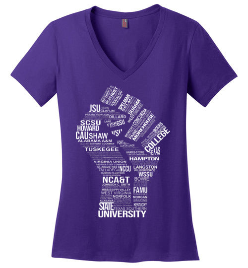 Women's Historically Black Power V-Neck