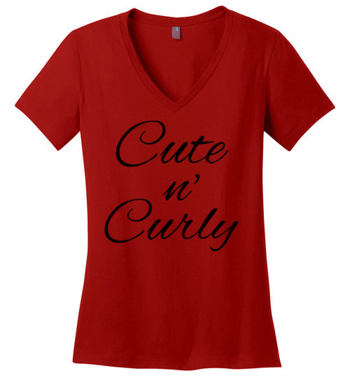Cute n Curly V-Neck