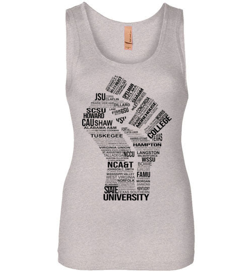 Women's Historically Black Power Tank Top (Black)