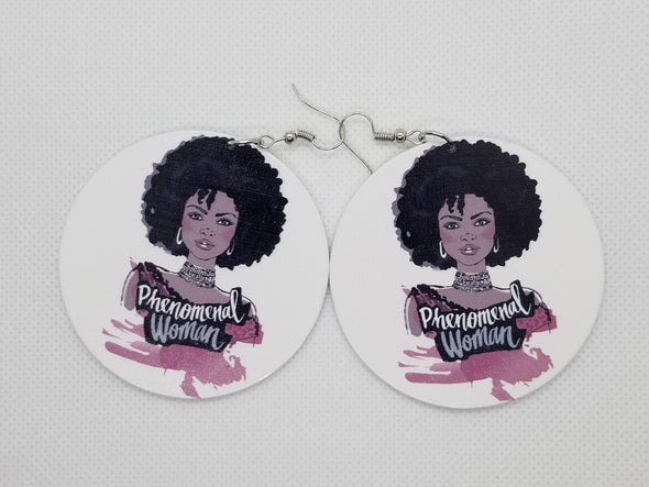 Phenomenal Woman Earrings - Marvel Hairs