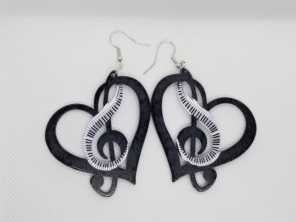 Symphonic Love Wooden Earrings