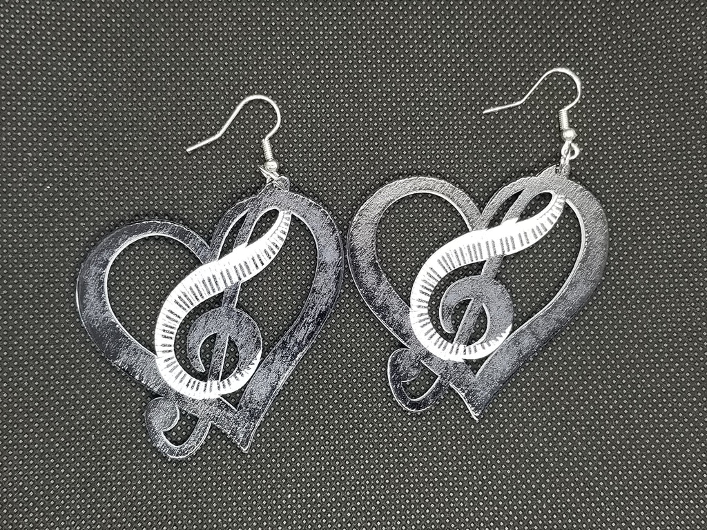 Symphonic Love Wooden Earrings