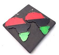 Africa Wooden Earrings - Marvel Hairs