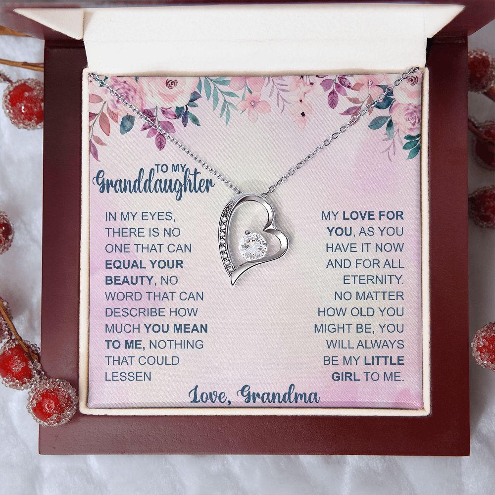 To Granddaughter, In My Eyes Forever Love Necklace | From Grandma