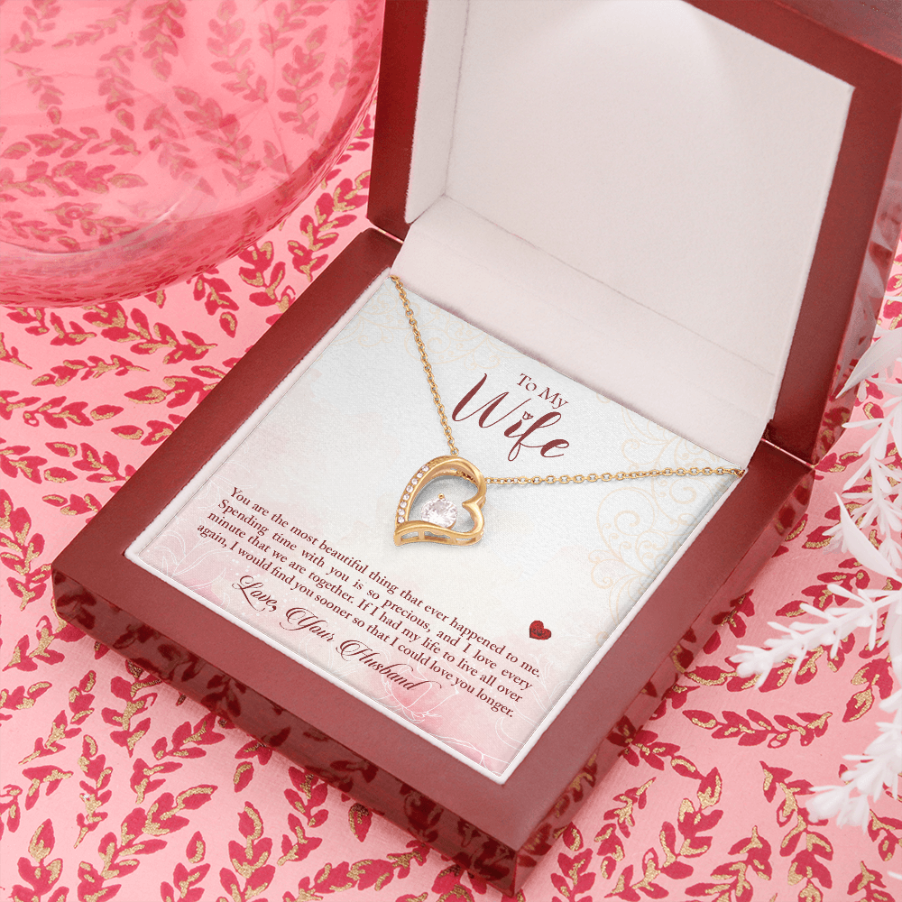 I Would Find You Sooner Forever Gold Love Necklace | Anniversary Gift | Gift From Husband | Gift For Wife