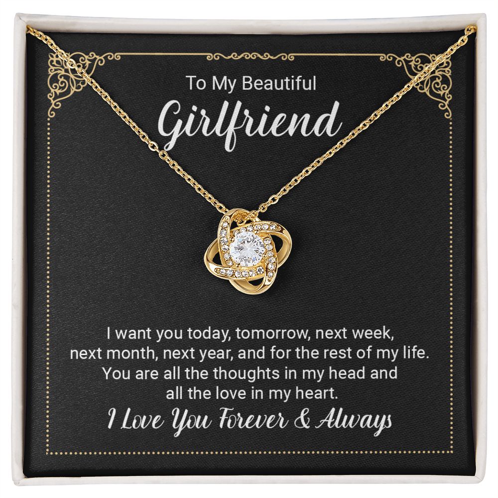 I Want You Love Knot Necklace | To Girlfriend