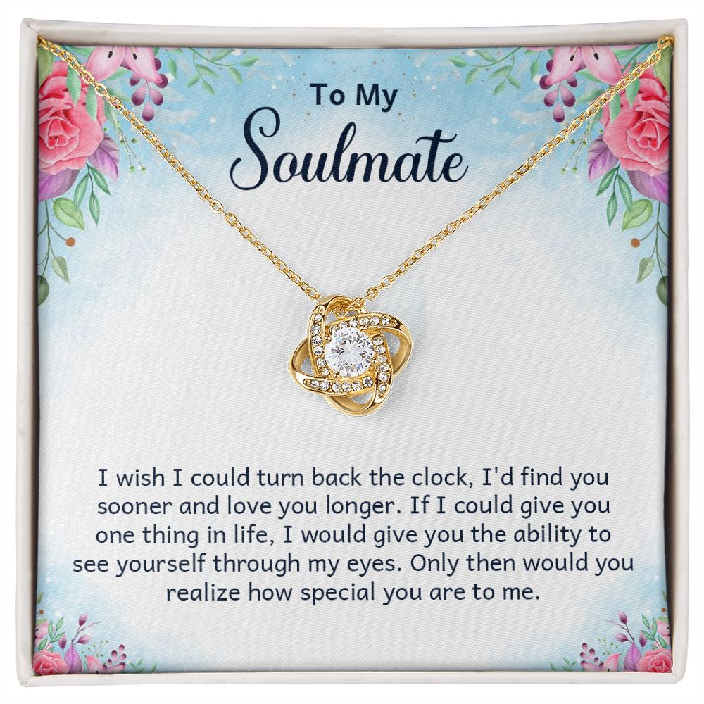 To My Soulmate, How Special You Are Love Knot Necklace | To Wife | To Girlfriend