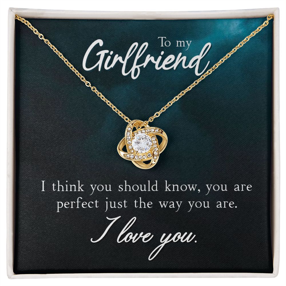 To My Girlfriend, You're Perfect Love Knot Necklace | To Girlfriend