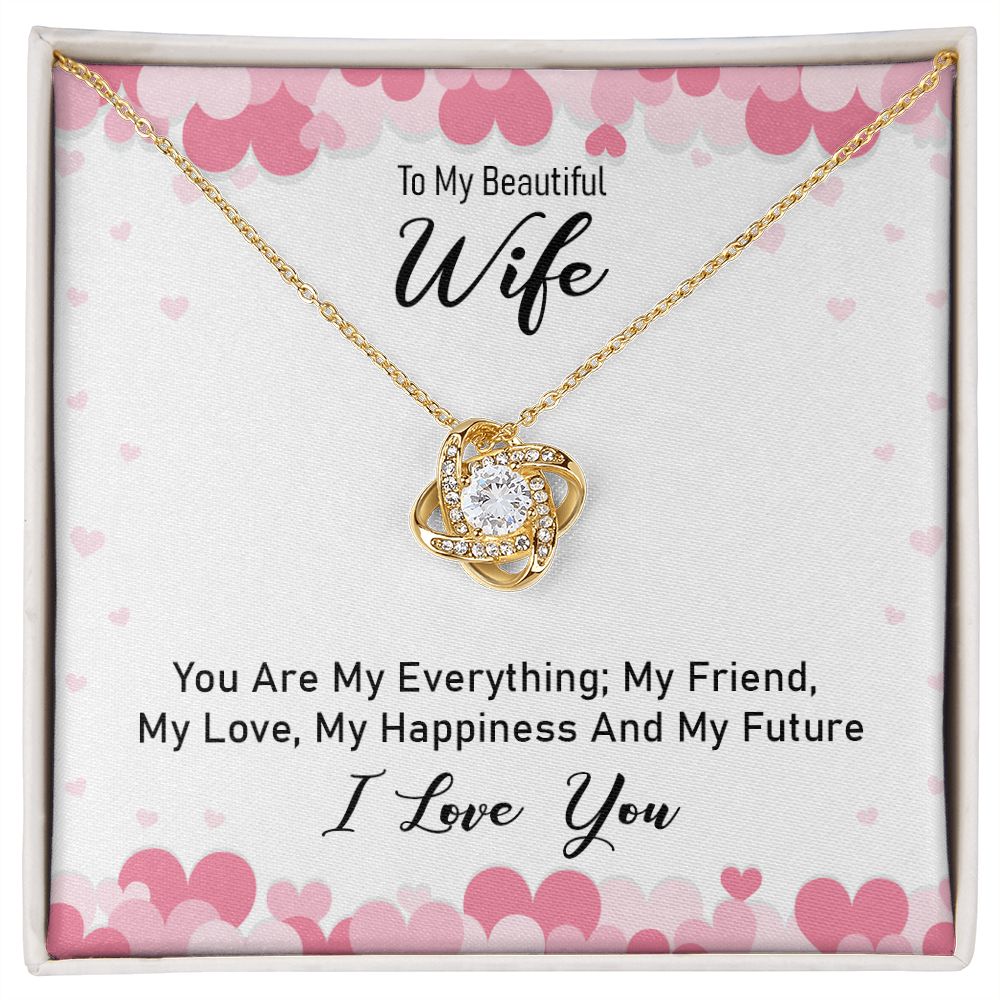 To My Wife, My Future Love Knot Necklace | To Wife