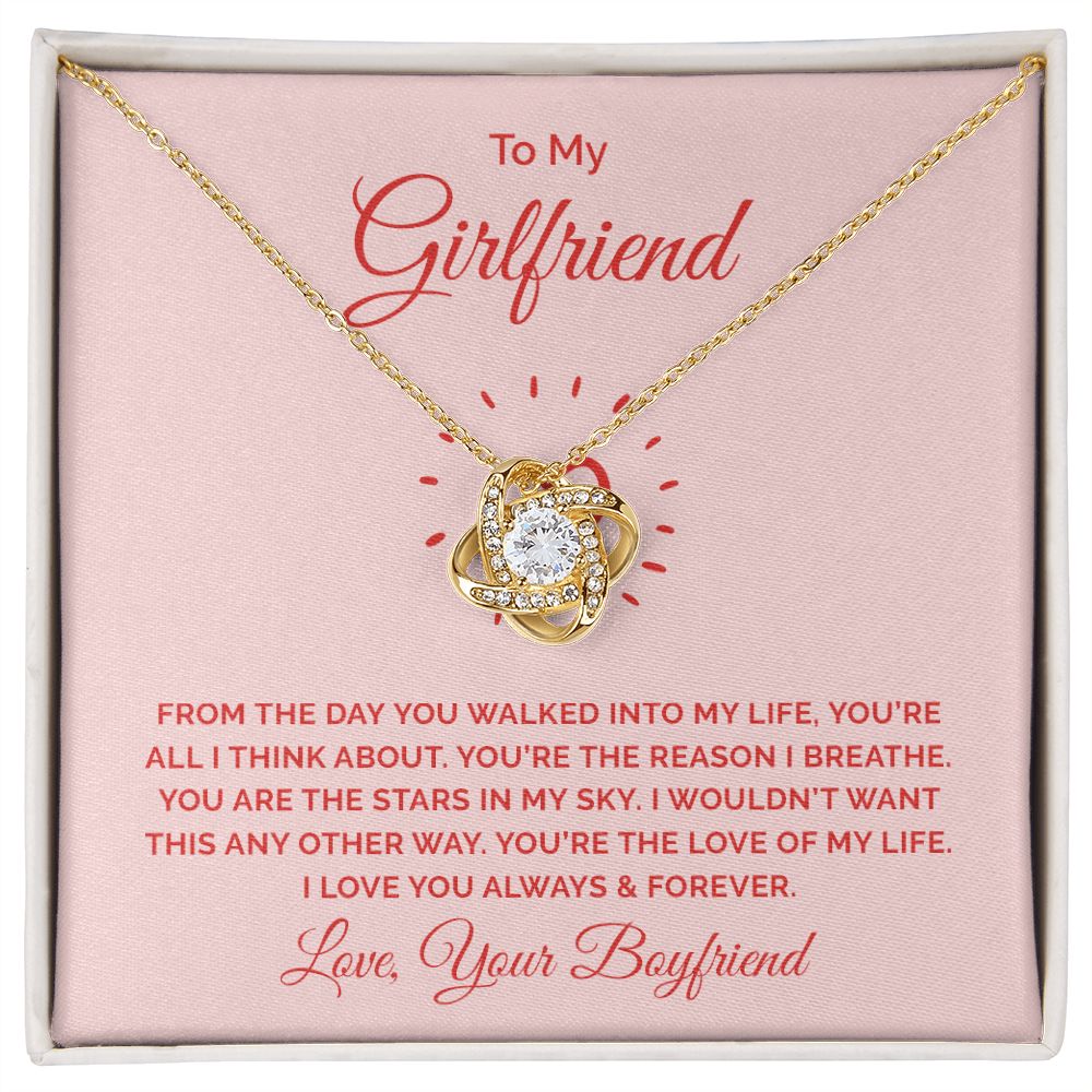 To My Girlfriend, All I Think About Love Knot Necklace | To Girlfriend