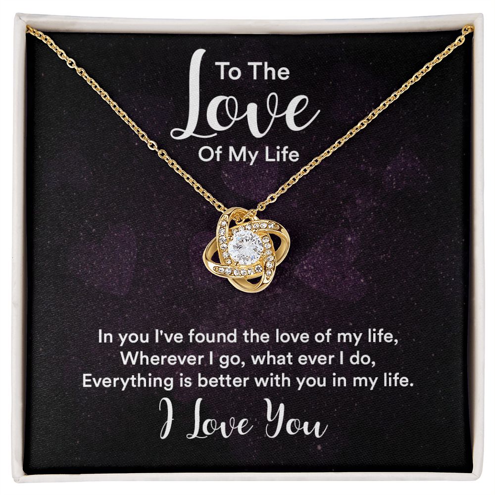 Everything Is Better Love Knot Necklace | To Wife | To Girlfriend