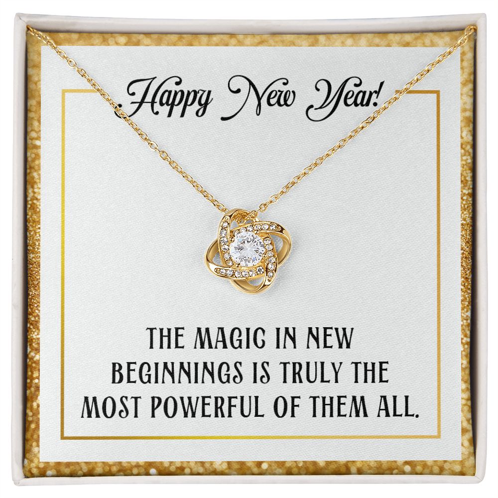 Magic in New Beginnings Love Knot Necklace