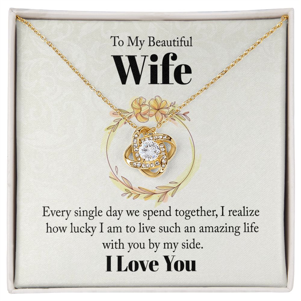 Every Single Day Love Knot Necklace | To Wife
