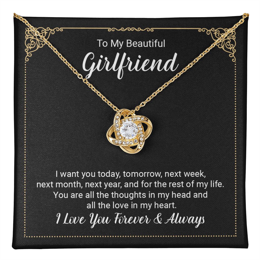 I Want You Love Knot Necklace | To Girlfriend