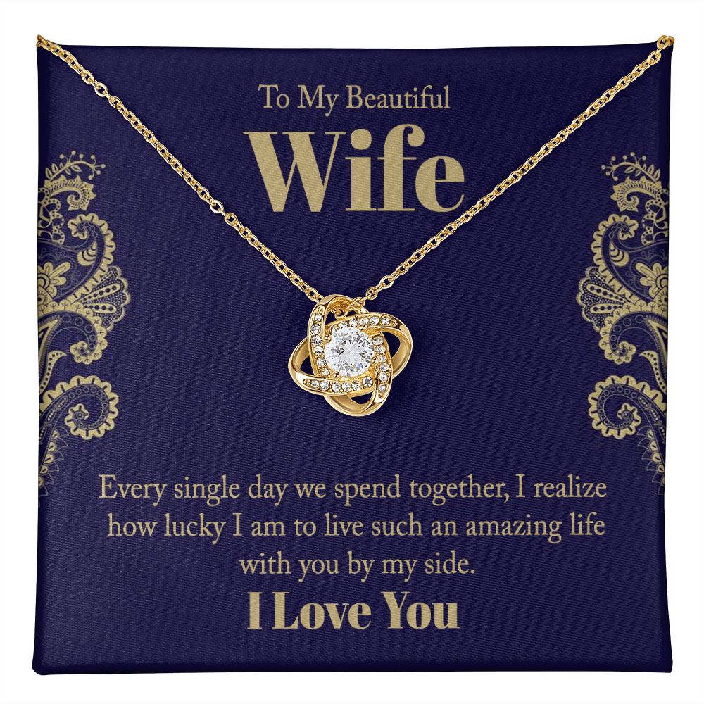 Every Single Day Love Knot Necklace | To Wife