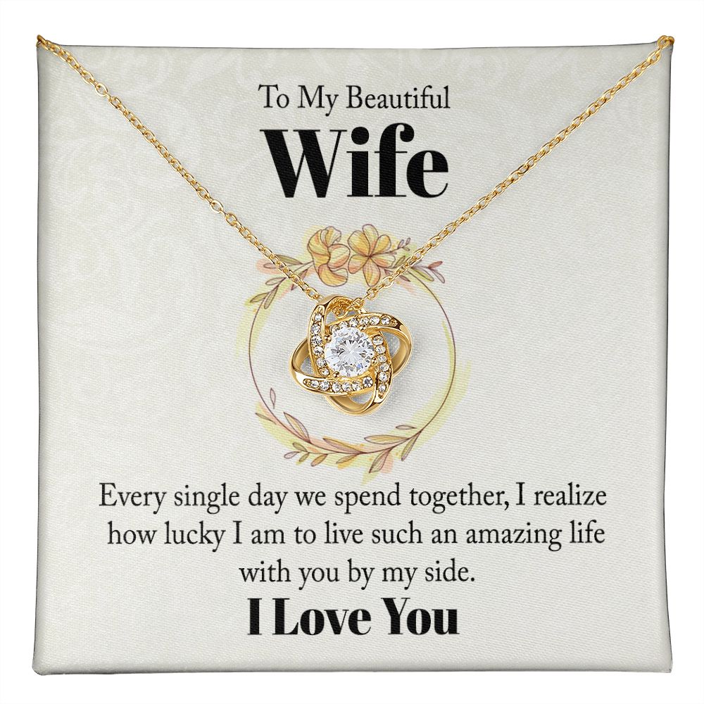 Every Single Day Love Knot Necklace | To Wife
