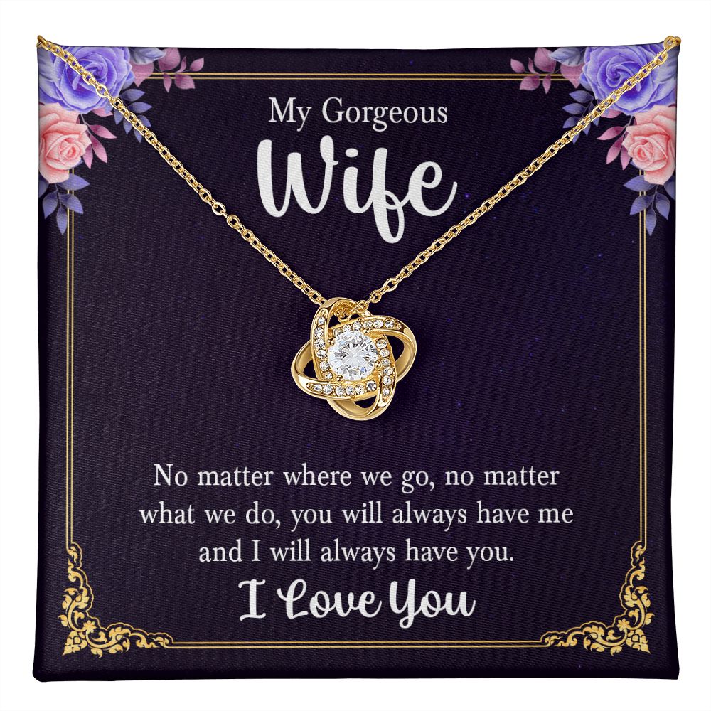 No Matter What Love Knot Necklace | To Wife
