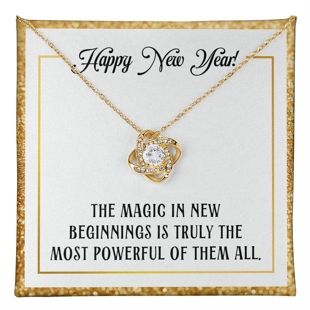 Magic in New Beginnings Love Knot Necklace