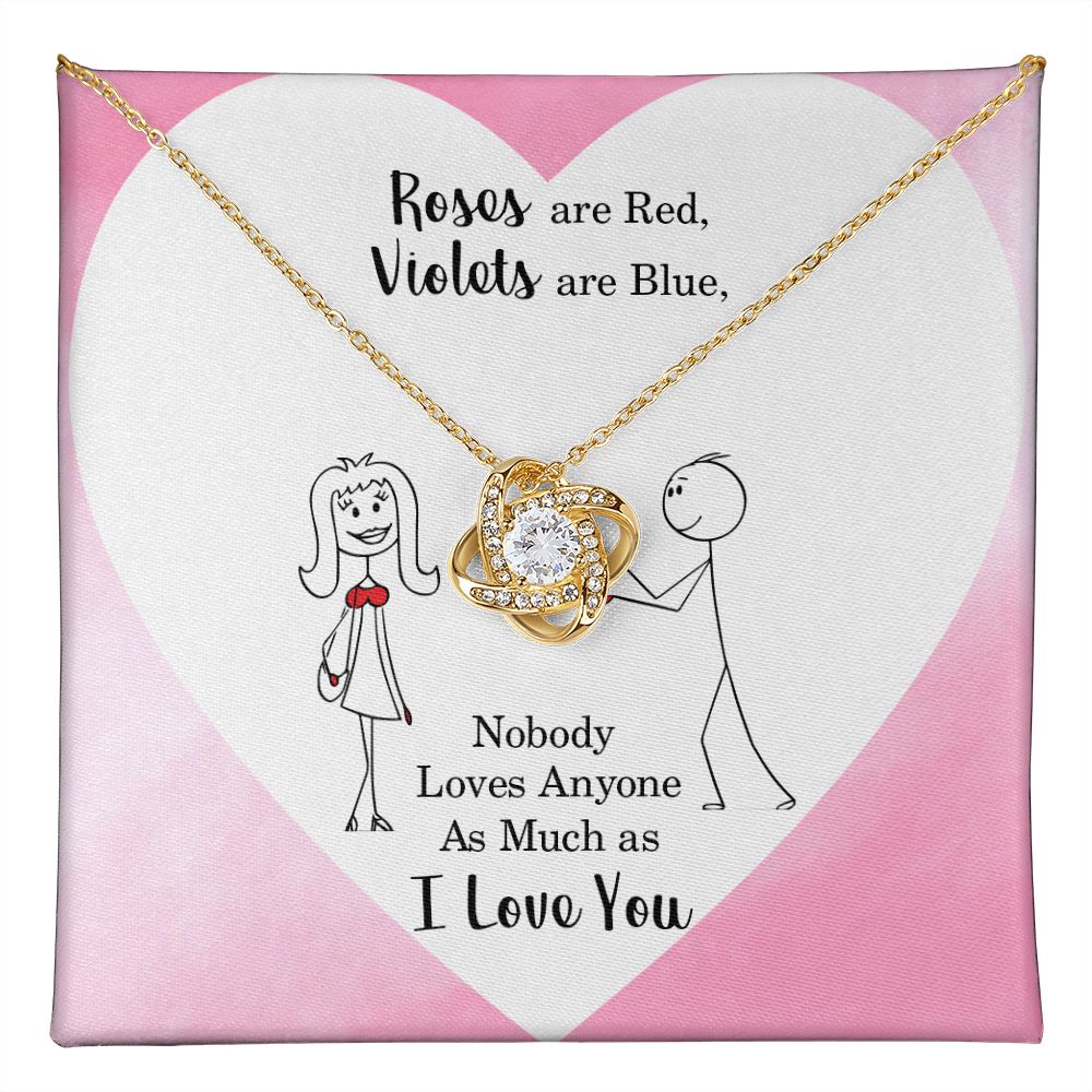 Nobody Loves Anyone Love Knot Necklace | To Girlfriend | To Wife