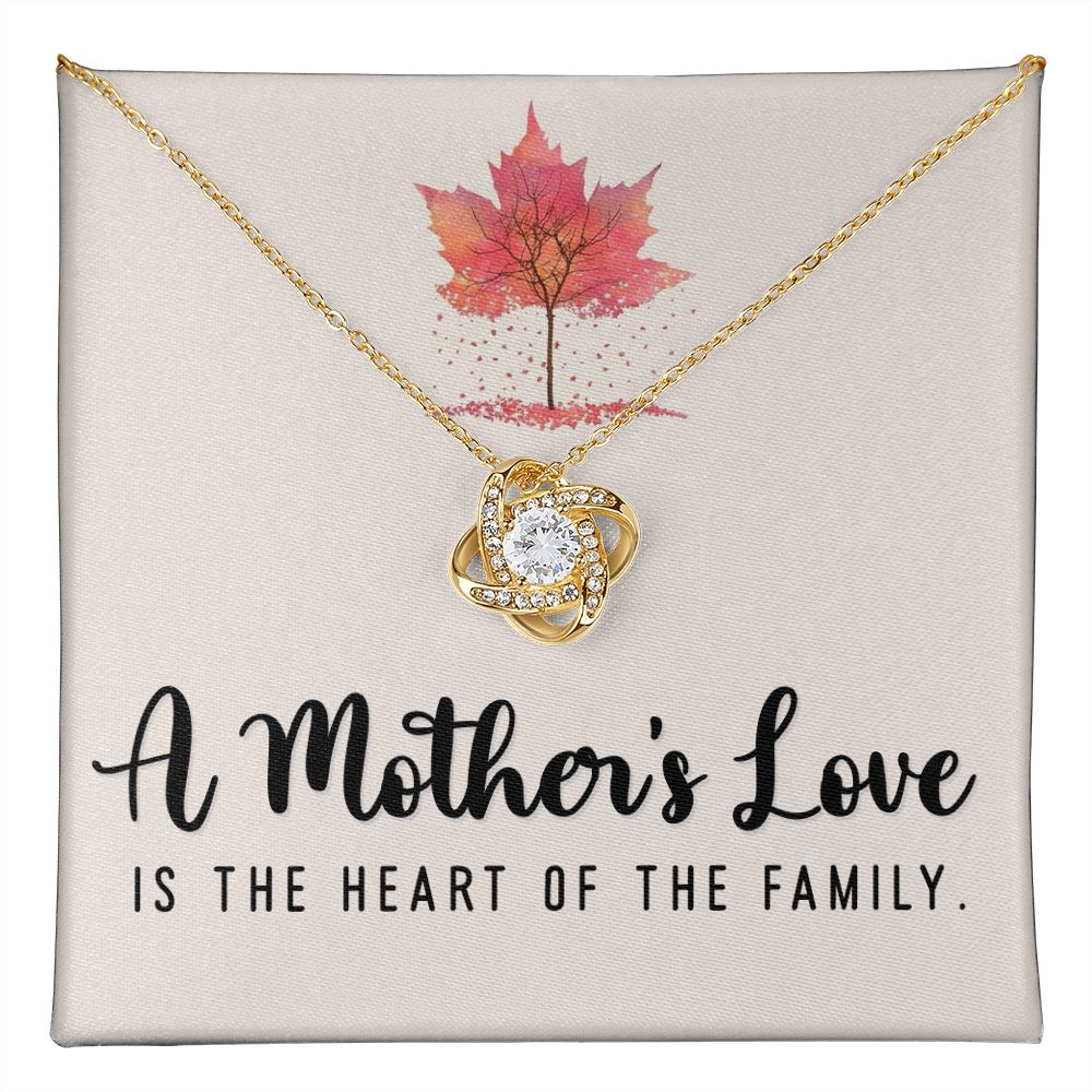 A Mother's Love is the Heart Love Knot Necklace | To Mother