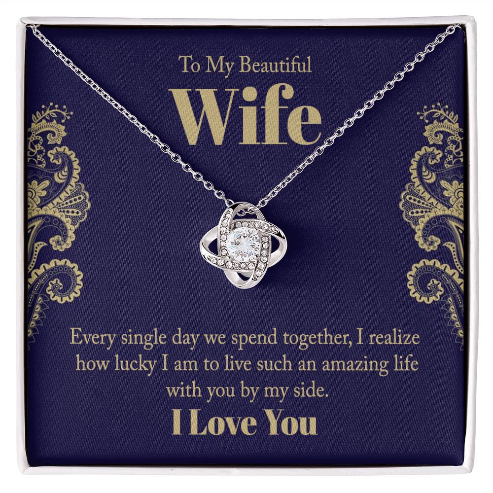 Every Single Day Love Knot Necklace | To Wife