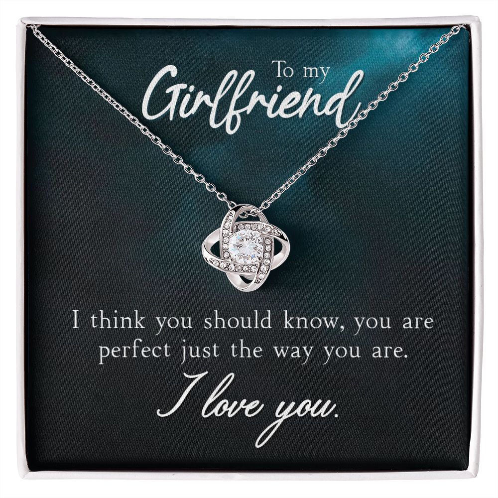 To My Girlfriend, You're Perfect Love Knot Necklace | To Girlfriend